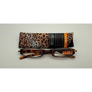 ICU Eyewear Expressions Neoprene Cheetah Reading Glasses +1.50 Magnification